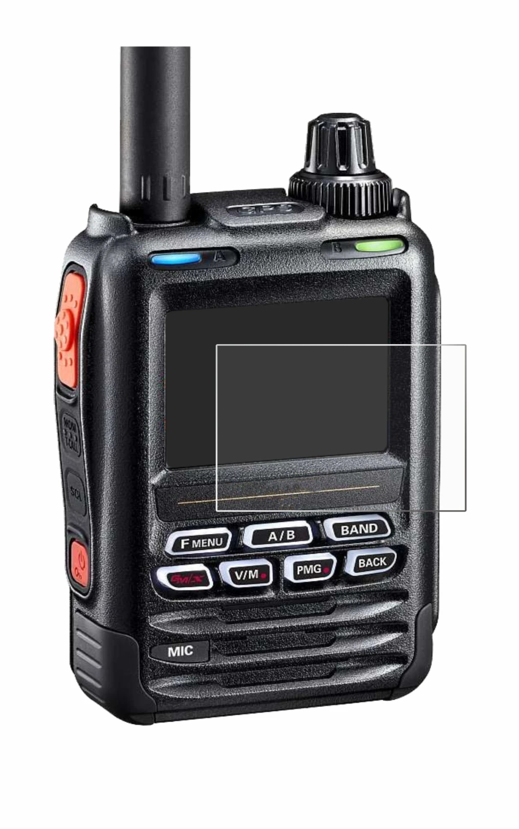 Imagen del dispositivo Yaesu FT-5DE/DR con una amplia variedad de protectores de pantalla.