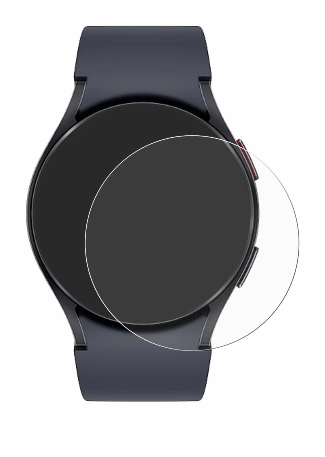Imagen del dispositivo Samsung Galaxy Watch 6 (44 mm) con una amplia variedad de protectores de pantalla.