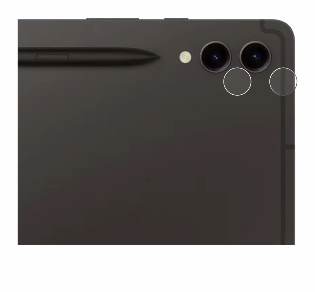 Imagen del dispositivo Samsung Galaxy Tab S9 Plus WiFi (SÓLO Cámara) con una amplia variedad de protectores de pantalla.