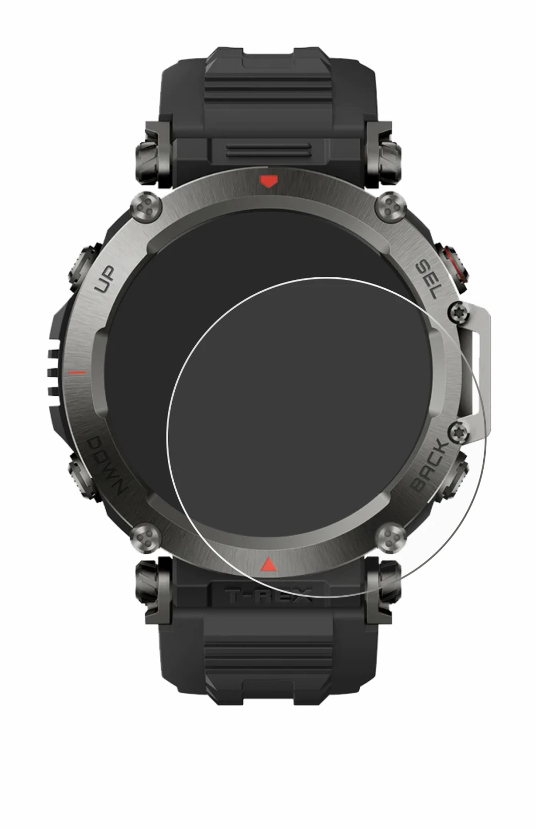 Imagen del dispositivo Huami Amazfit T-Rex Ultra con una amplia variedad de protectores de pantalla.