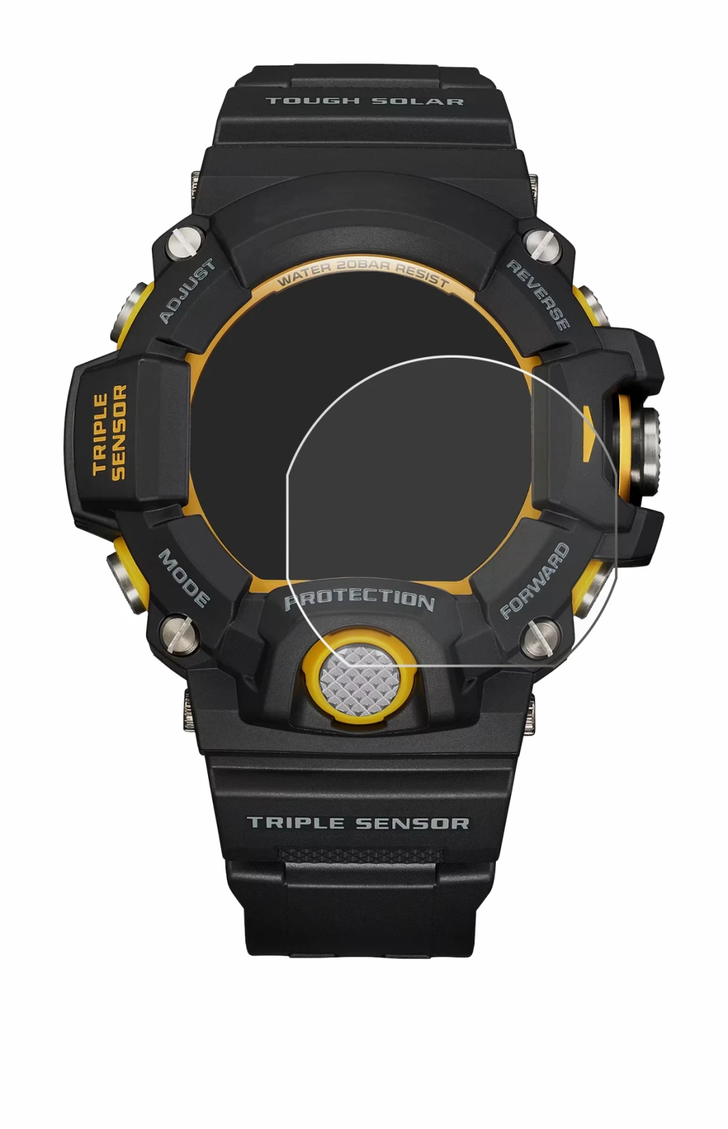 Imagen del dispositivo Casio G-Shock GW-9400Y-1 con una amplia variedad de protectores de pantalla.