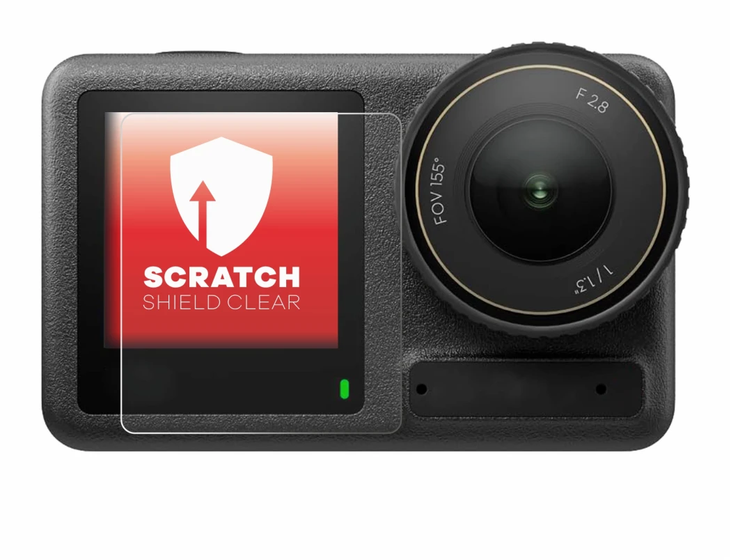 Imagen del dispositivo DJI Osmo Action 4 (Pantalla delantera) con una amplia variedad de protectores de pantalla.