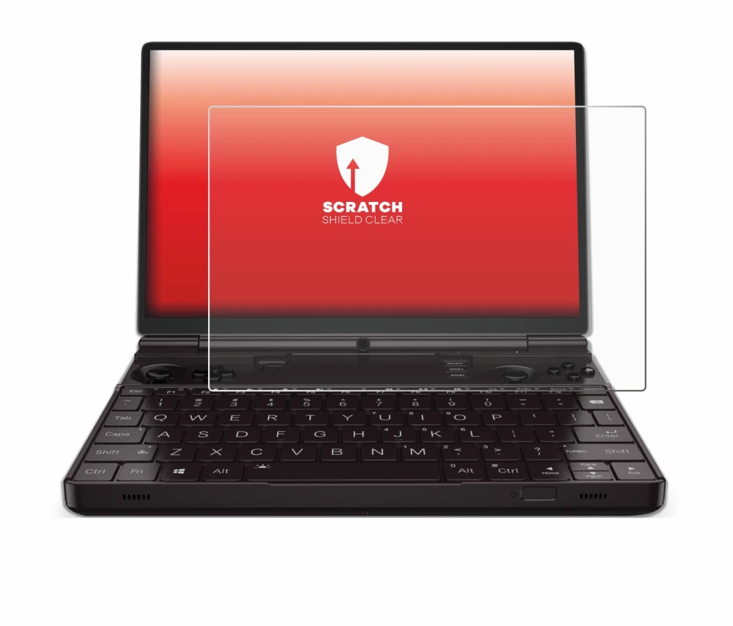 Imagen del dispositivo GPD Win Max 2 2023 con una amplia variedad de protectores de pantalla.