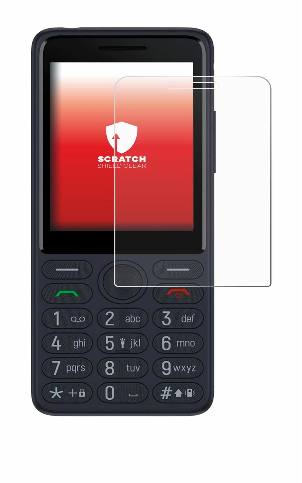 Imagen del dispositivo TCL Onetouch 4022s con una amplia variedad de protectores de pantalla.