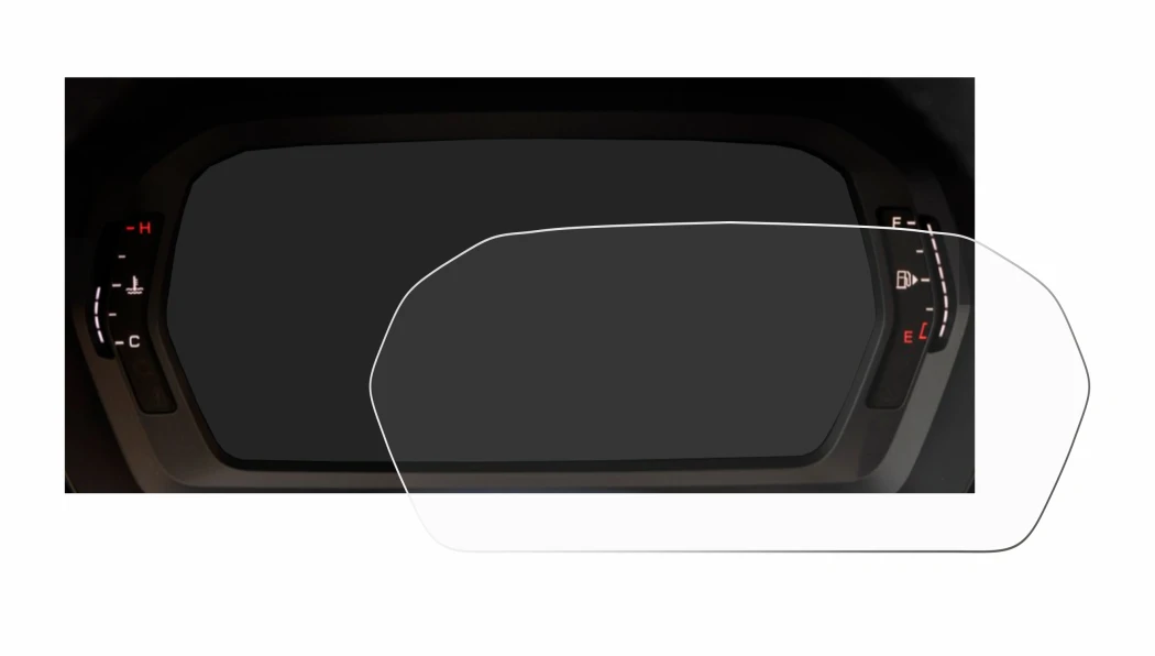 Imagen del dispositivo Audi A3 2023 Virtual cockpit con una amplia variedad de protectores de pantalla.