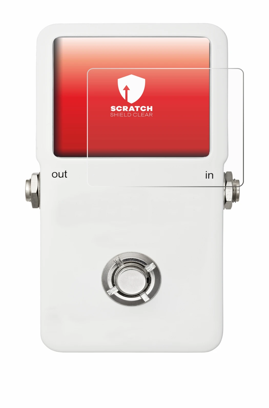 Imagen del dispositivo TC Electronic POLYTUNE con una amplia variedad de protectores de pantalla.