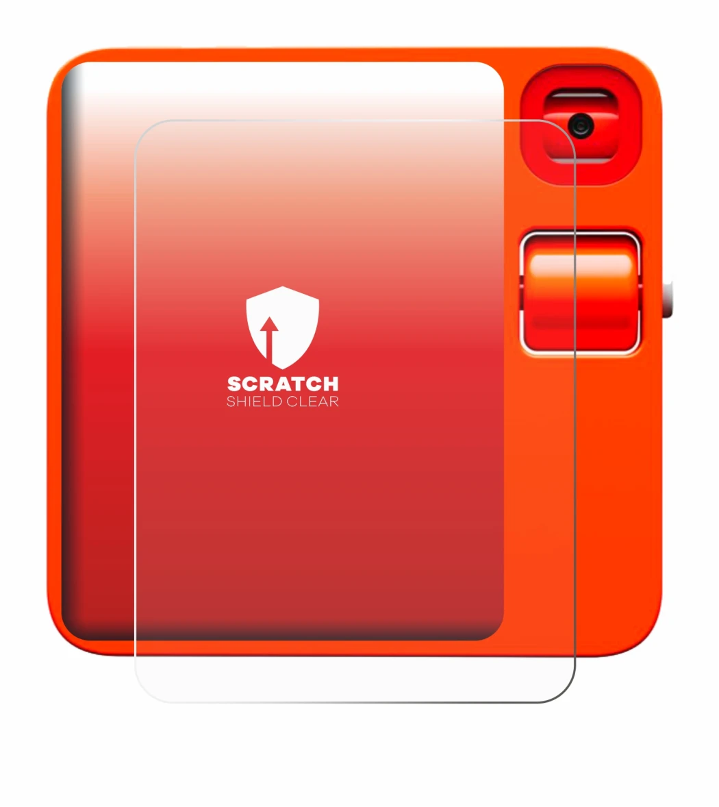 Imagen del dispositivo rabbit r1 con una amplia variedad de protectores de pantalla.