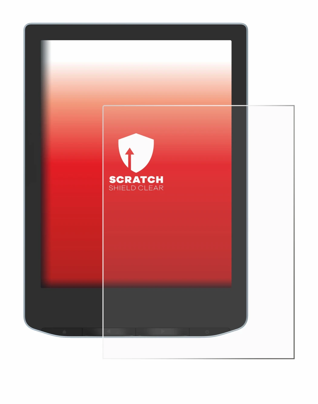 Imagen del dispositivo Vivlio Light con una amplia variedad de protectores de pantalla.