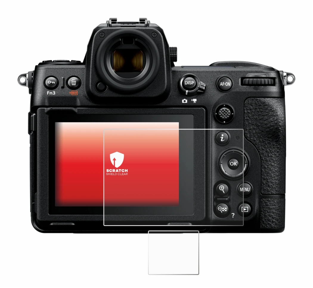 Imagen del dispositivo Nikon Z 8 (Pantalla + pantalla de hombro) con una amplia variedad de protectores de pantalla.