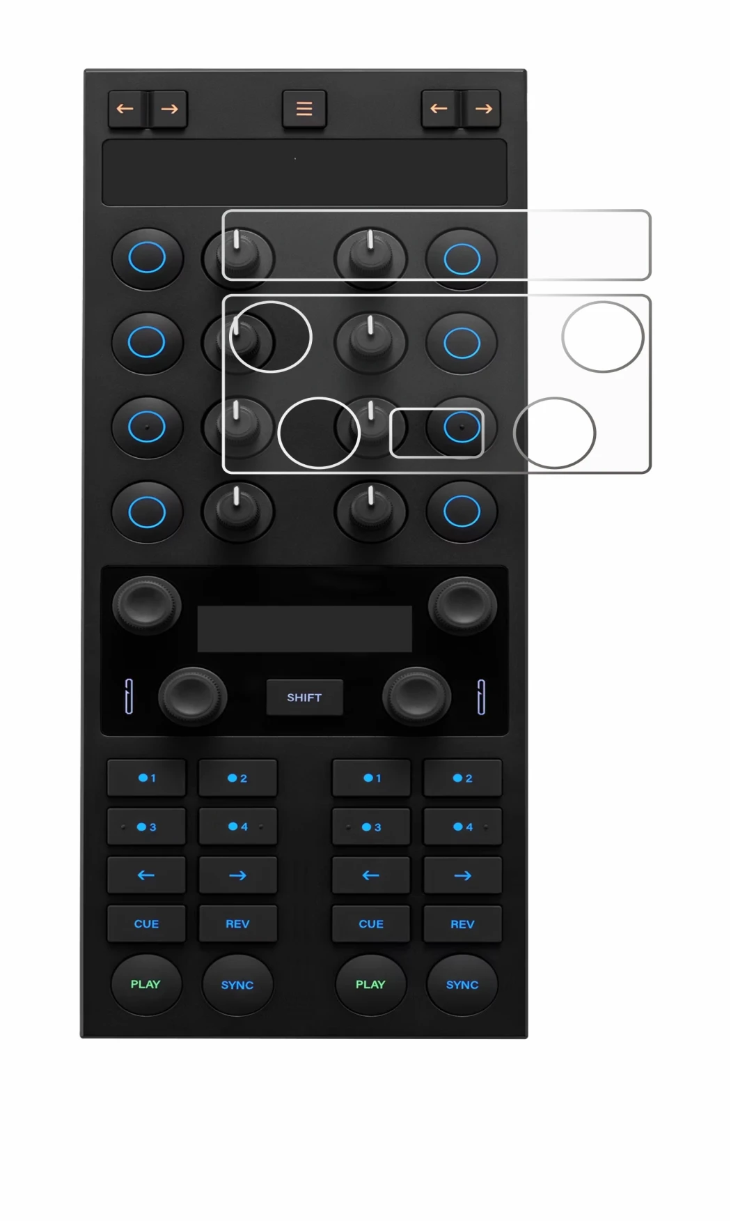 Imagen del dispositivo Native Instruments Traktor Kontrol X1 MK3 con una amplia variedad de protectores de pantalla.