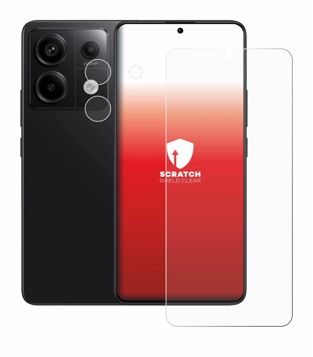 Imagen del dispositivo Xiaomi Redmi Note 13 Pro 5G (Frontal+Cámara) con una amplia variedad de protectores de pantalla.
