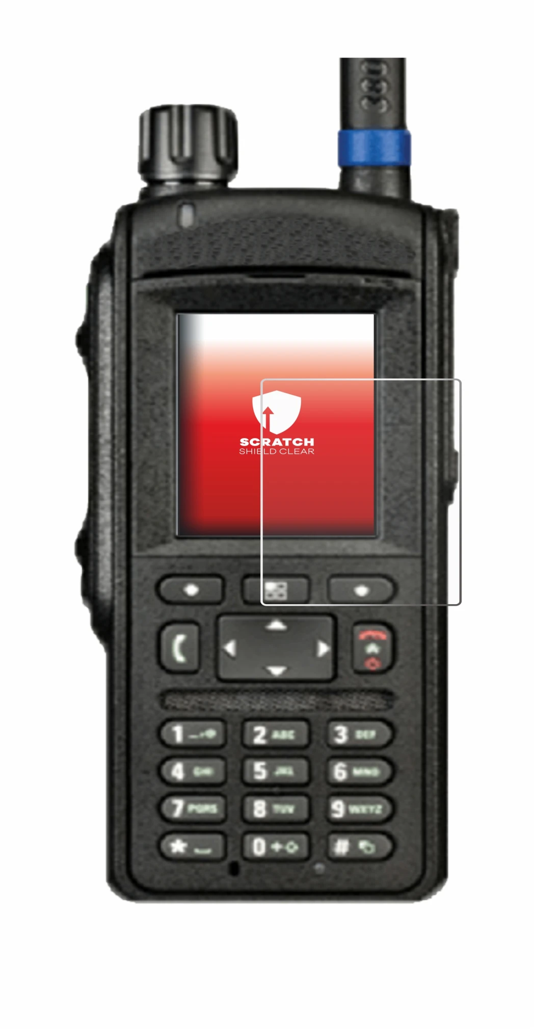 Imagen del dispositivo Motorola MTP6650 con una amplia variedad de protectores de pantalla.