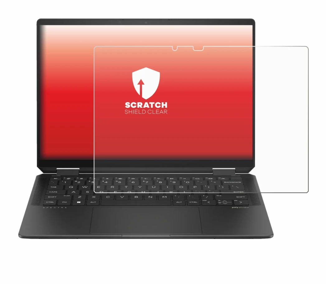 Imagen del dispositivo HP Spectre x360 (14-e) 2024 con una amplia variedad de protectores de pantalla.