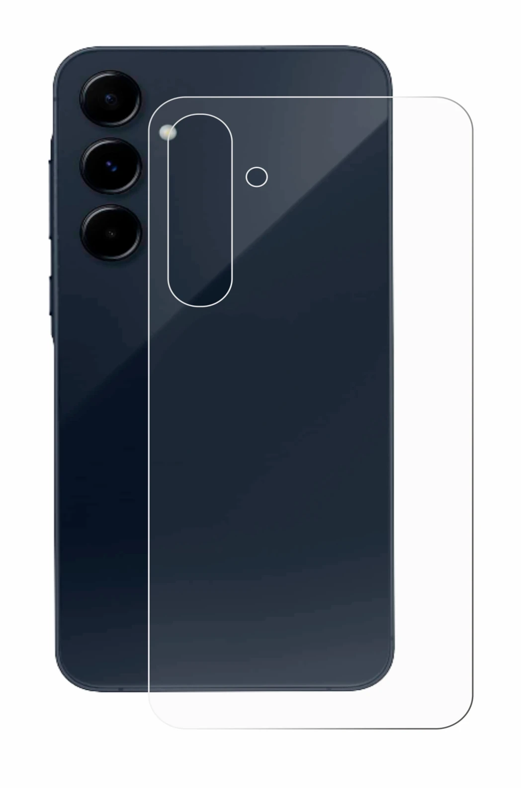 Imagen del dispositivo Samsung Galaxy A35 5G (Trasero) con una amplia variedad de protectores de pantalla.