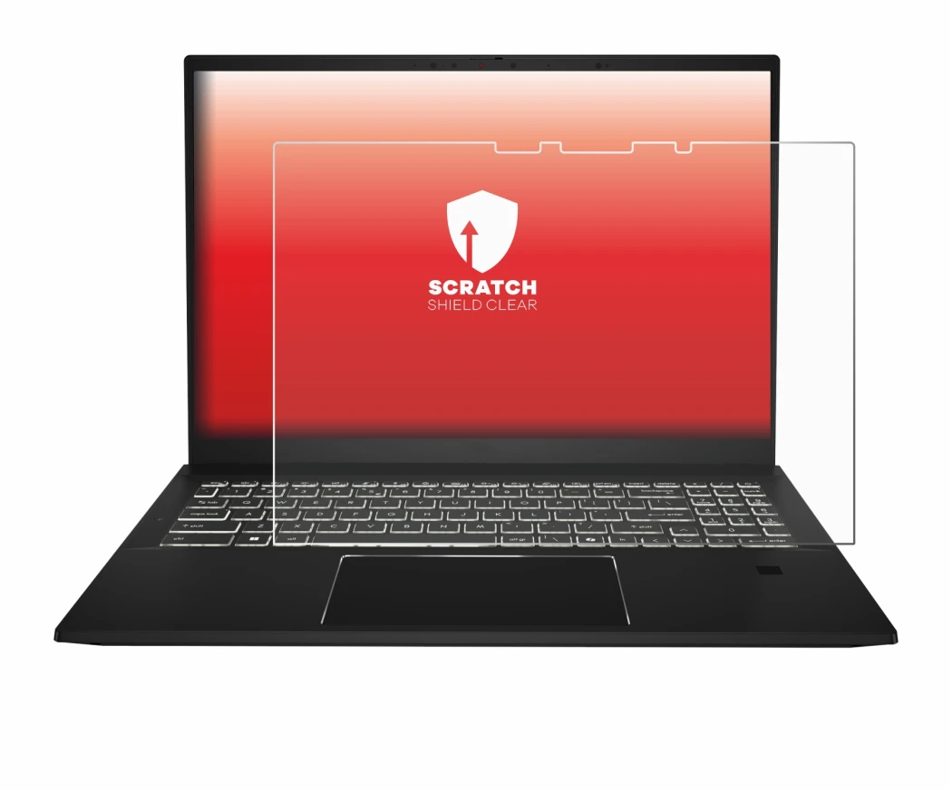 Imagen del dispositivo MSI Summit E16 AI Studio con una amplia variedad de protectores de pantalla.