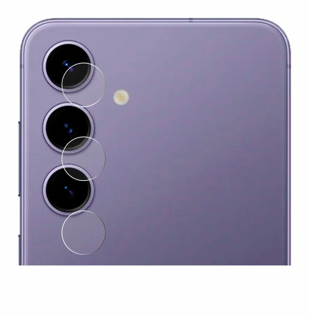 Imagen del dispositivo Samsung Galaxy S24 Enterprise Edition (SÓLO Cámara) con una amplia variedad de protectores de pantalla.