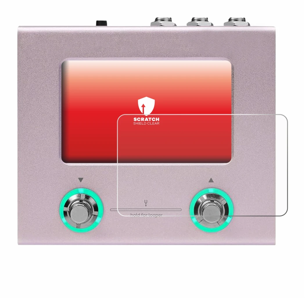 Imagen del dispositivo Hotone Ampero Mini con una amplia variedad de protectores de pantalla.