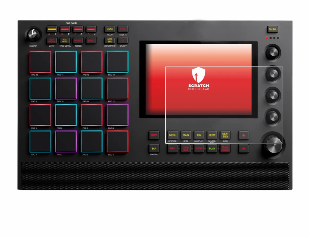 Imagen del dispositivo Akai MPC Live II con una amplia variedad de protectores de pantalla.