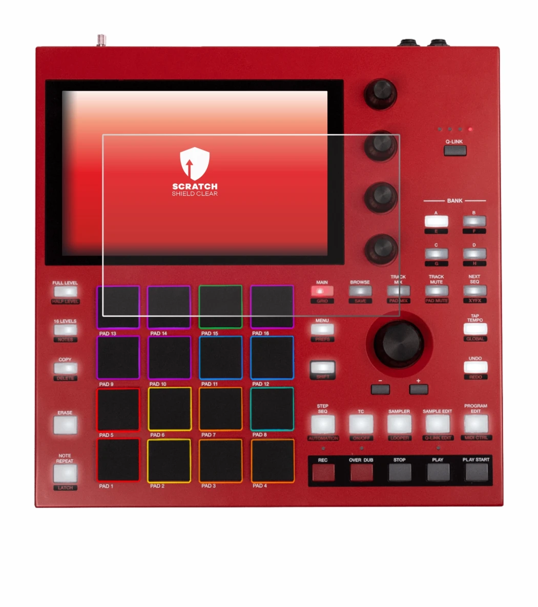 Imagen del dispositivo Akai MPC One+ con una amplia variedad de protectores de pantalla.