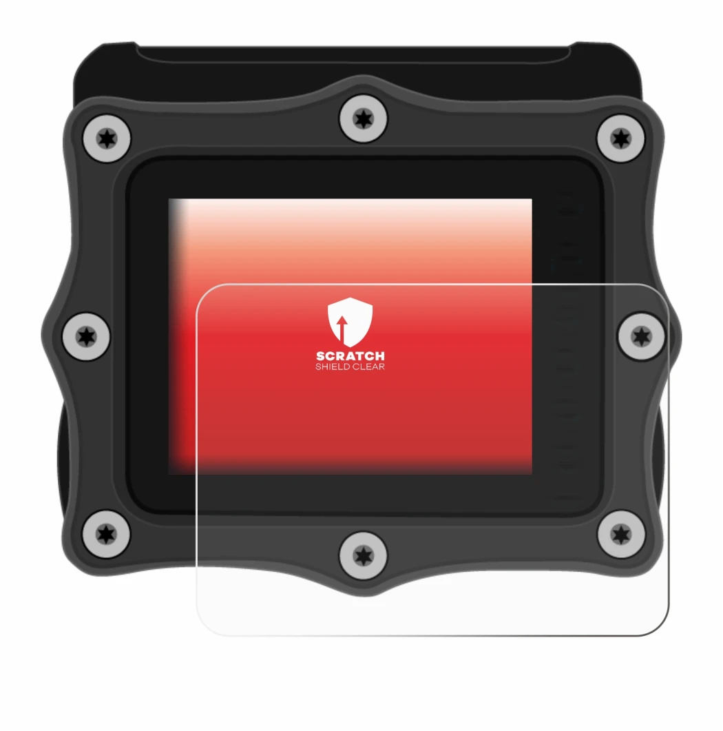 Imagen del dispositivo Shearwater Perdix dive computer con una amplia variedad de protectores de pantalla.