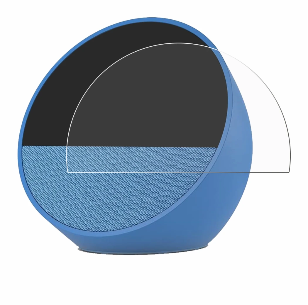Imagen del dispositivo Amazon Echo Spot 2024 con una amplia variedad de protectores de pantalla.