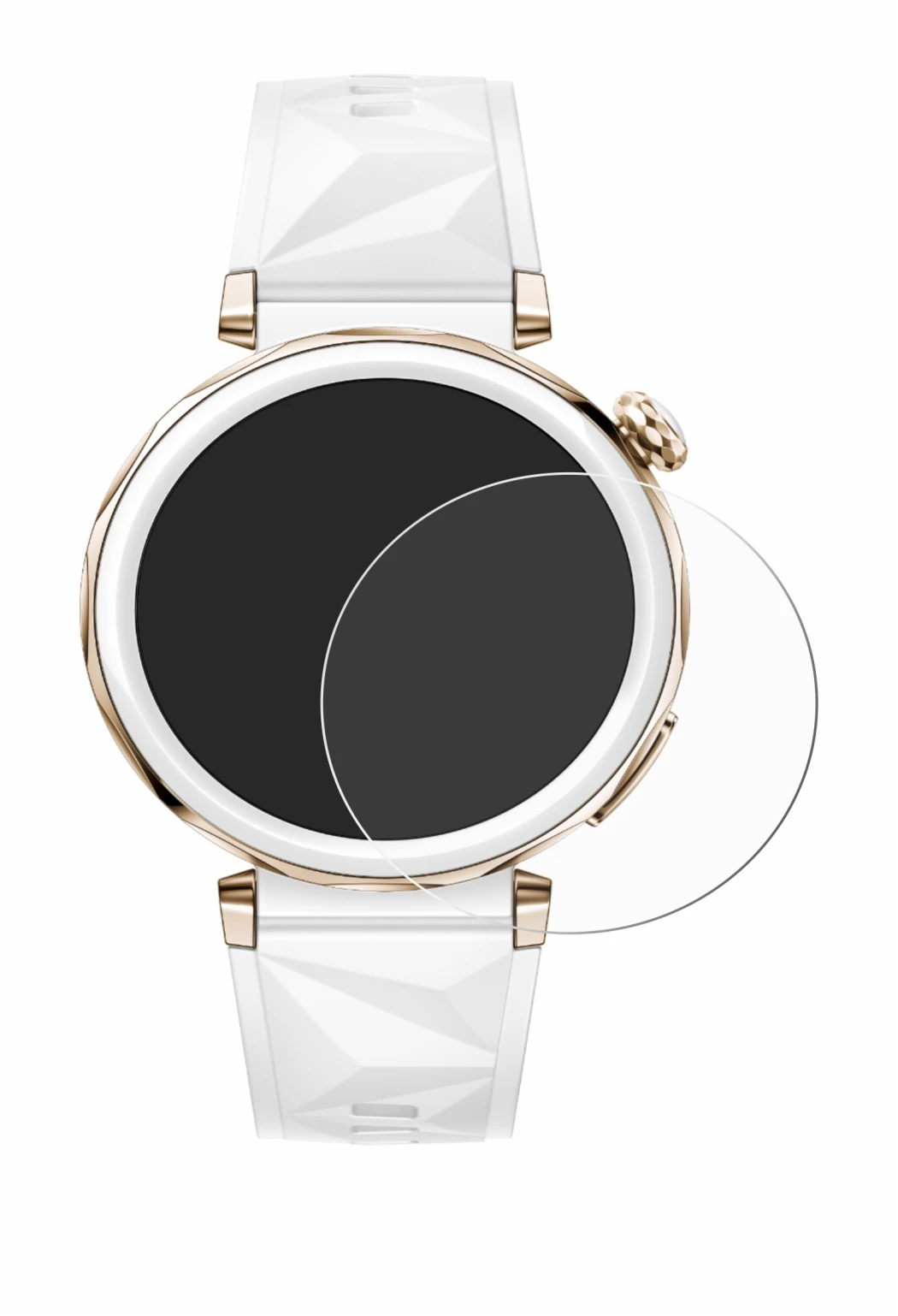 Imagen del dispositivo Huawei Watch GT 5 Pro (42 mm) con una amplia variedad de protectores de pantalla.