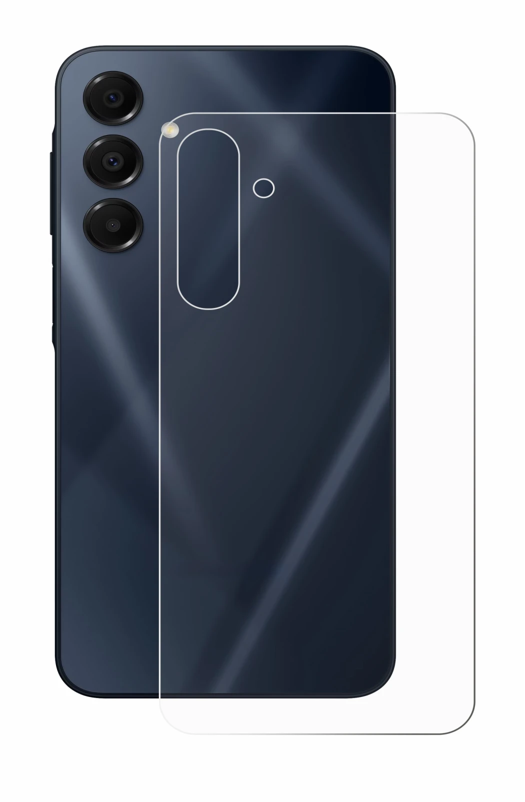 Imagen del dispositivo Samsung Galaxy A16 5G (Trasero) con una amplia variedad de protectores de pantalla.