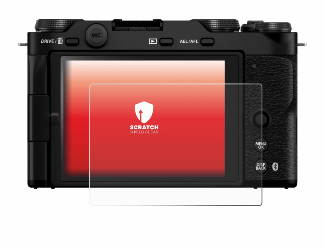 Imagen del dispositivo Fujifilm X-M5 con una amplia variedad de protectores de pantalla.