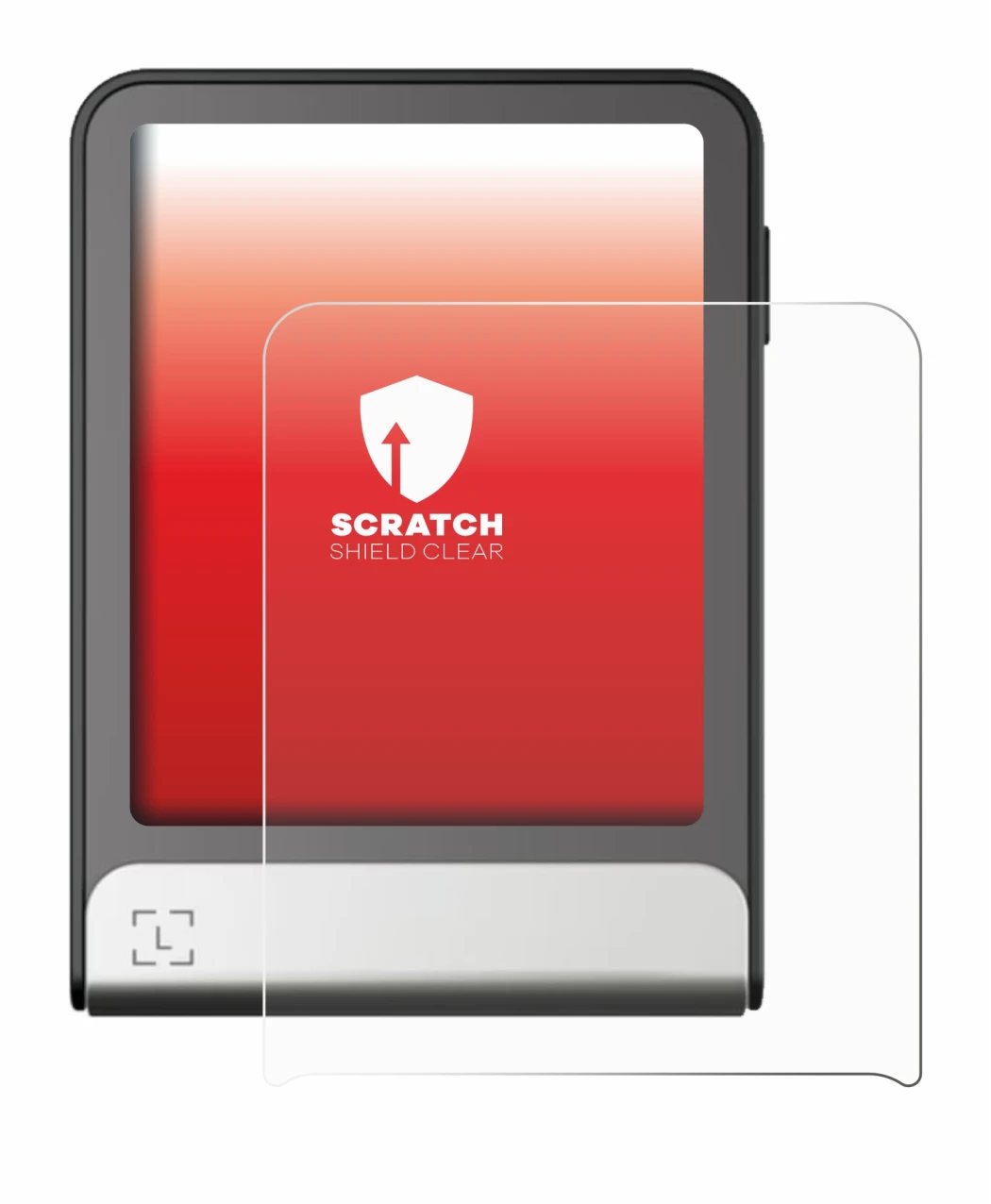 Imagen del dispositivo Ledger Flex con una amplia variedad de protectores de pantalla.