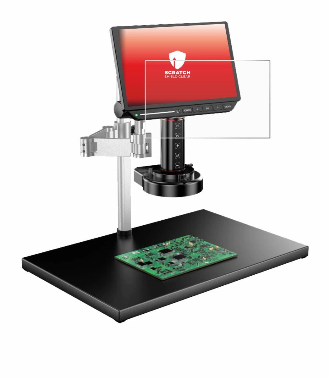 Imagen del dispositivo Tomlov TM4K-AF-MAX con una amplia variedad de protectores de pantalla.