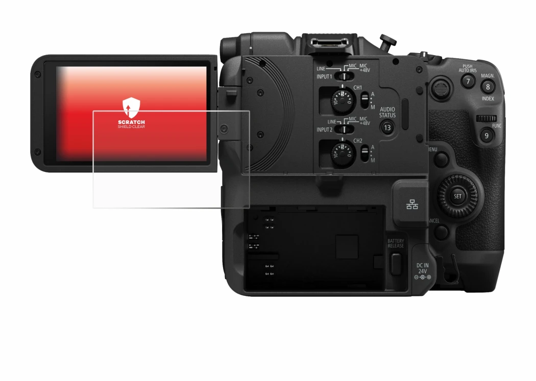 Imagen del dispositivo Canon EOS C400 con una amplia variedad de protectores de pantalla.