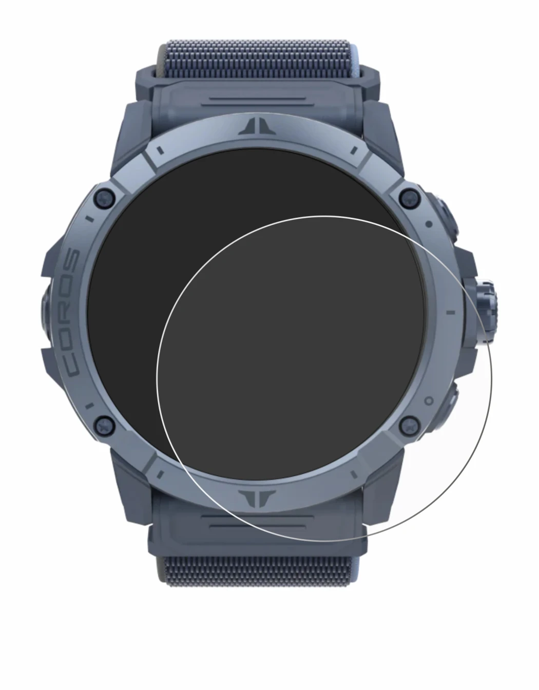 Imagen del dispositivo Coros Vertix 2S con una amplia variedad de protectores de pantalla.