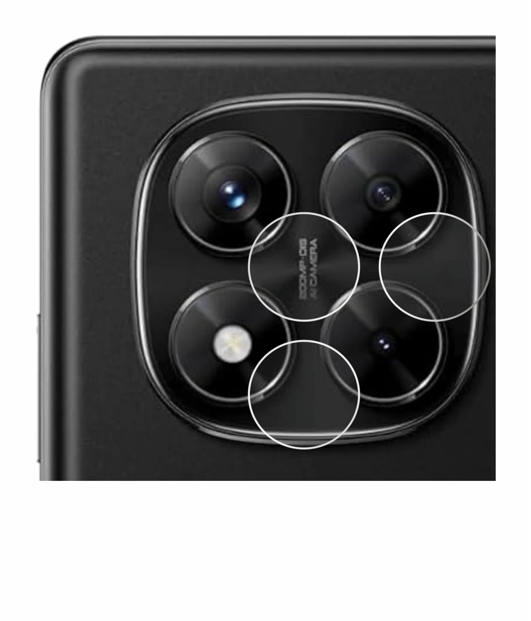 Imagen del dispositivo Xiaomi Redmi Note 14 Pro (SÓLO Cámara) con una amplia variedad de protectores de pantalla.