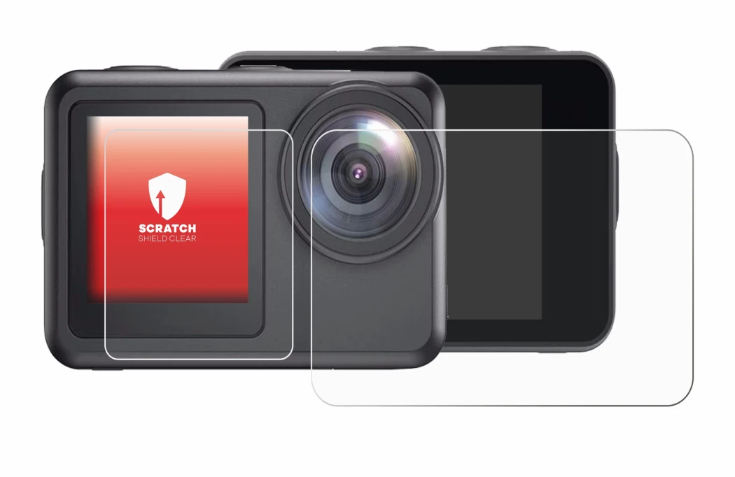 Imagen del dispositivo Akaso Brave 7 LE con una amplia variedad de protectores de pantalla.