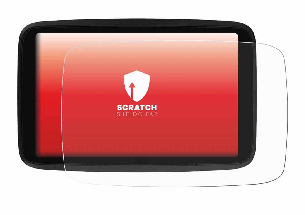 Imagen del dispositivo TomTom GO Advanced con una amplia variedad de protectores de pantalla.