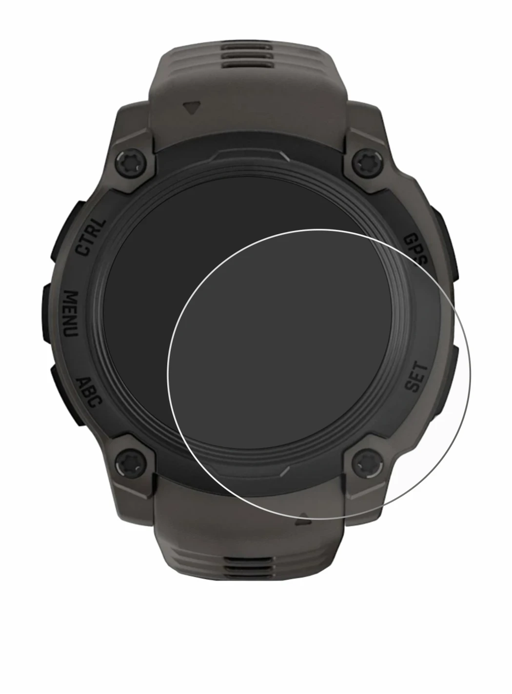 Imagen del dispositivo Garmin Instinct E (40 mm) con una amplia variedad de protectores de pantalla.