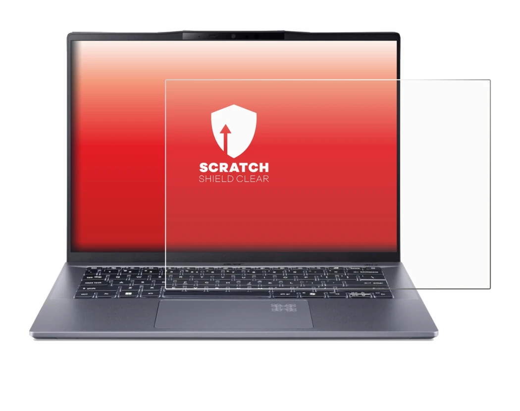 Imagen del dispositivo Acer Swift Go 14 AI con una amplia variedad de protectores de pantalla.