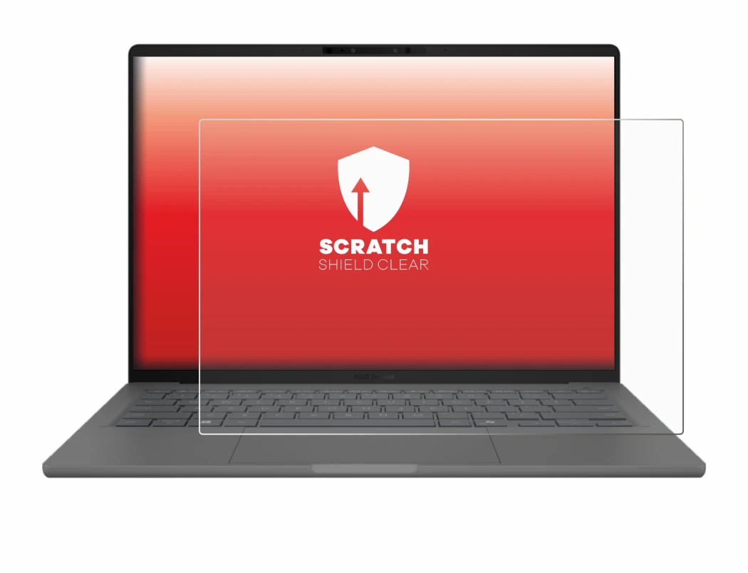 Imagen del dispositivo ASUS ZenBook A14 UX3407 con una amplia variedad de protectores de pantalla.