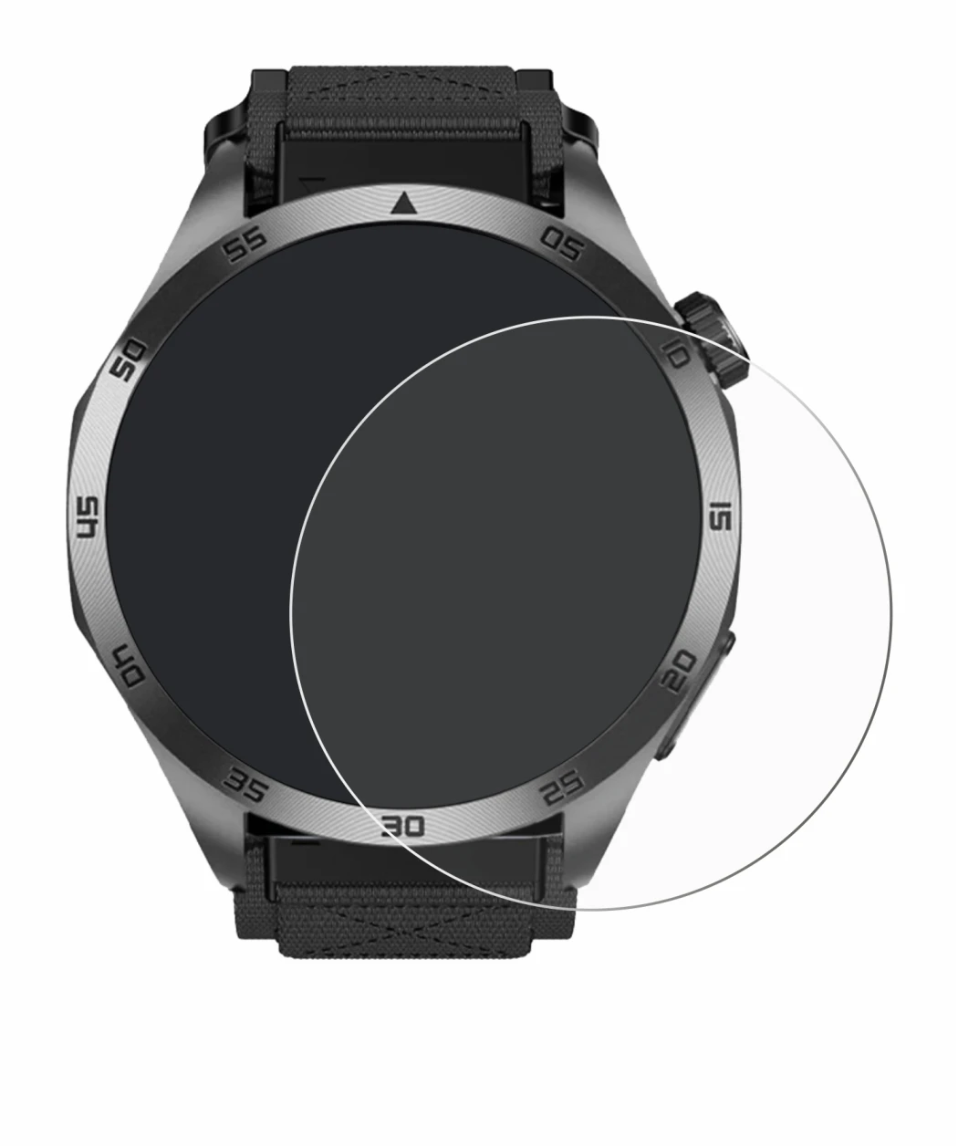 Imagen del dispositivo Knauermann Pro 3 Fan Edition 2025 (redondo) con una amplia variedad de protectores de pantalla.