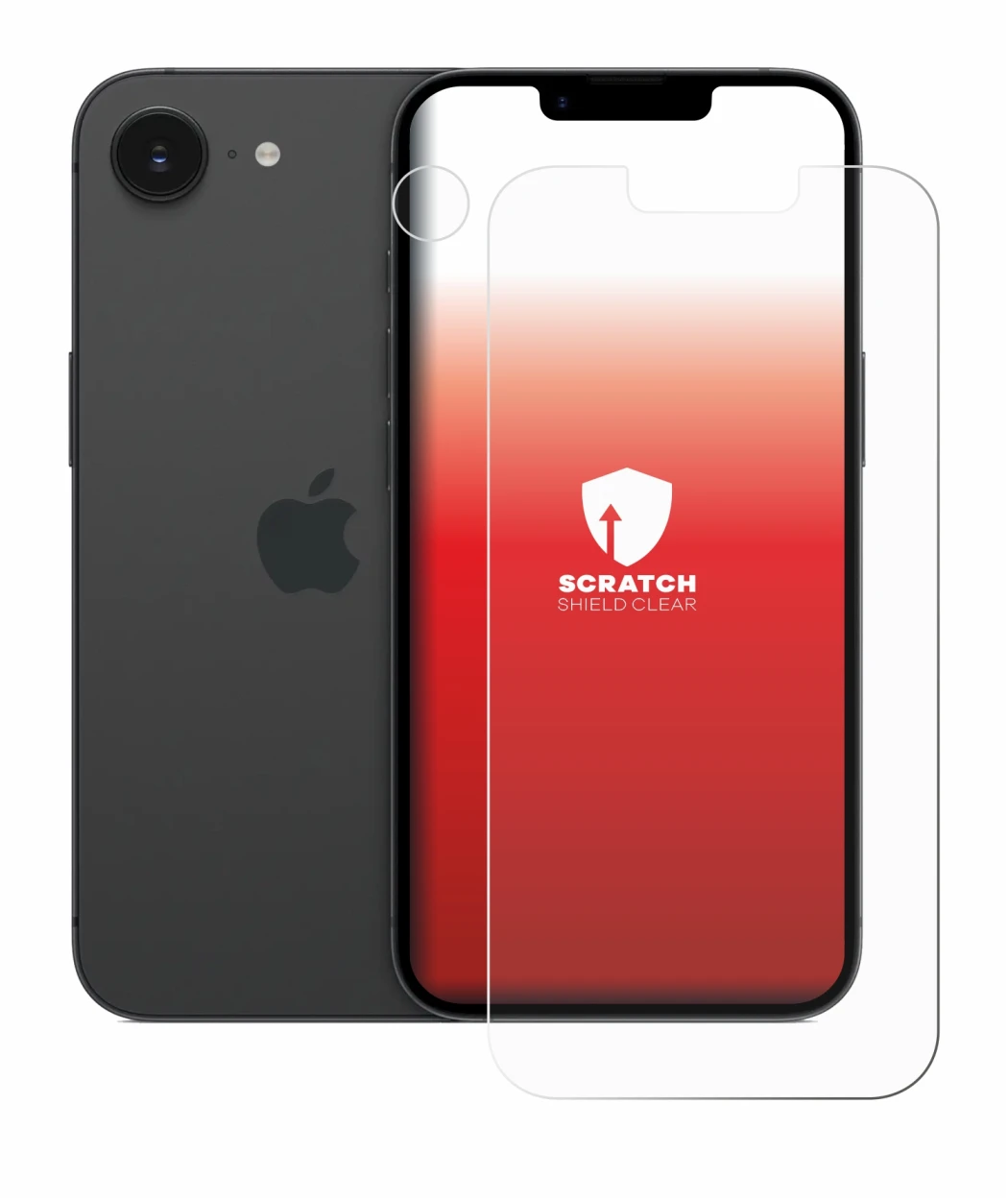 Imagen del dispositivo Apple iPhone 16e (Frontal+Cámara) con una amplia variedad de protectores de pantalla.