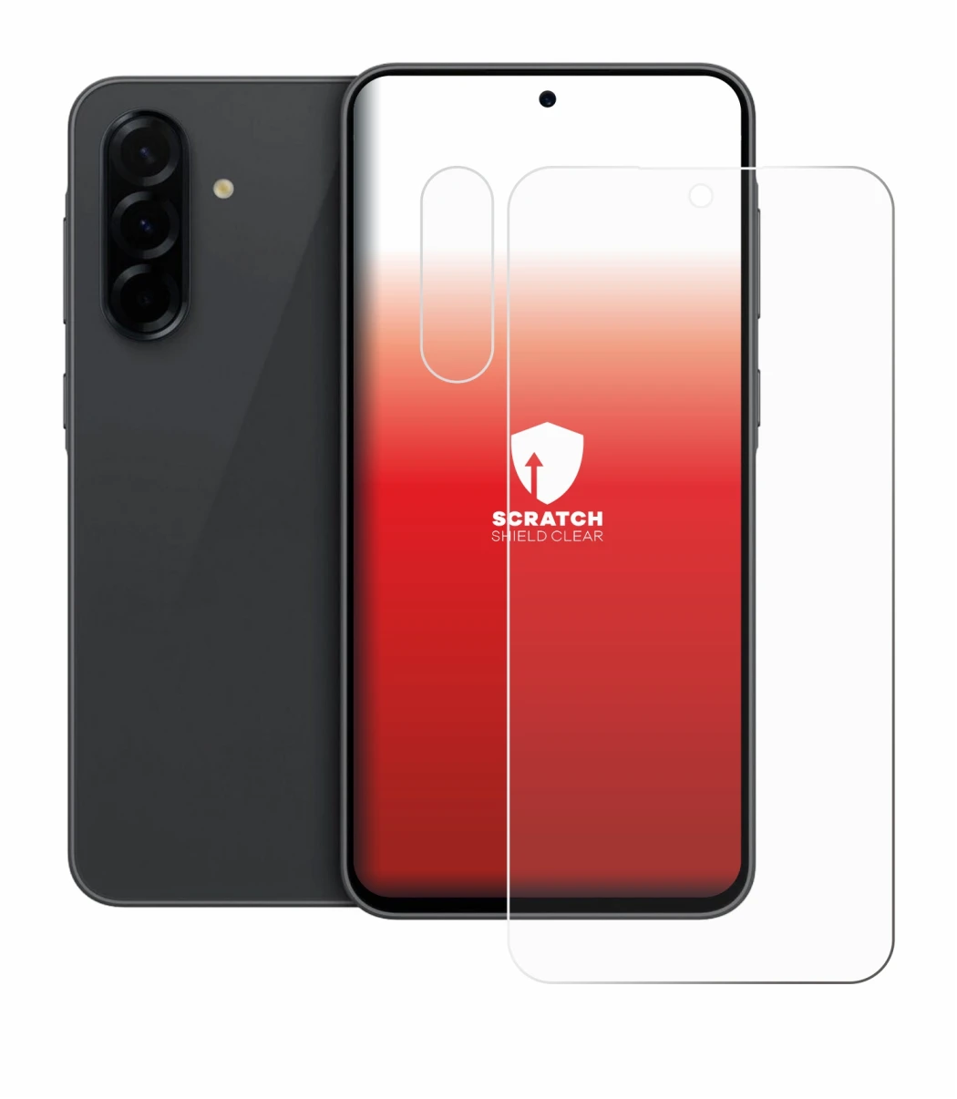 Imagen del dispositivo Samsung Galaxy A36 5G (Frontal+Cámara) con una amplia variedad de protectores de pantalla.