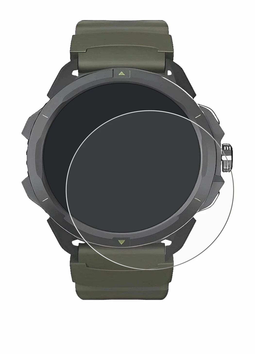 Imagen del dispositivo Hammer Watch 2 Military Edition con una amplia variedad de protectores de pantalla.