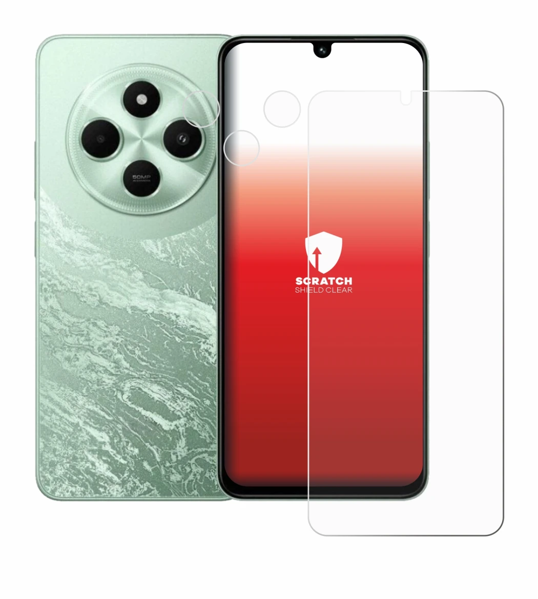 Imagen del dispositivo Xiaomi Poco C75 (Frontal+Cámara) con una amplia variedad de protectores de pantalla.