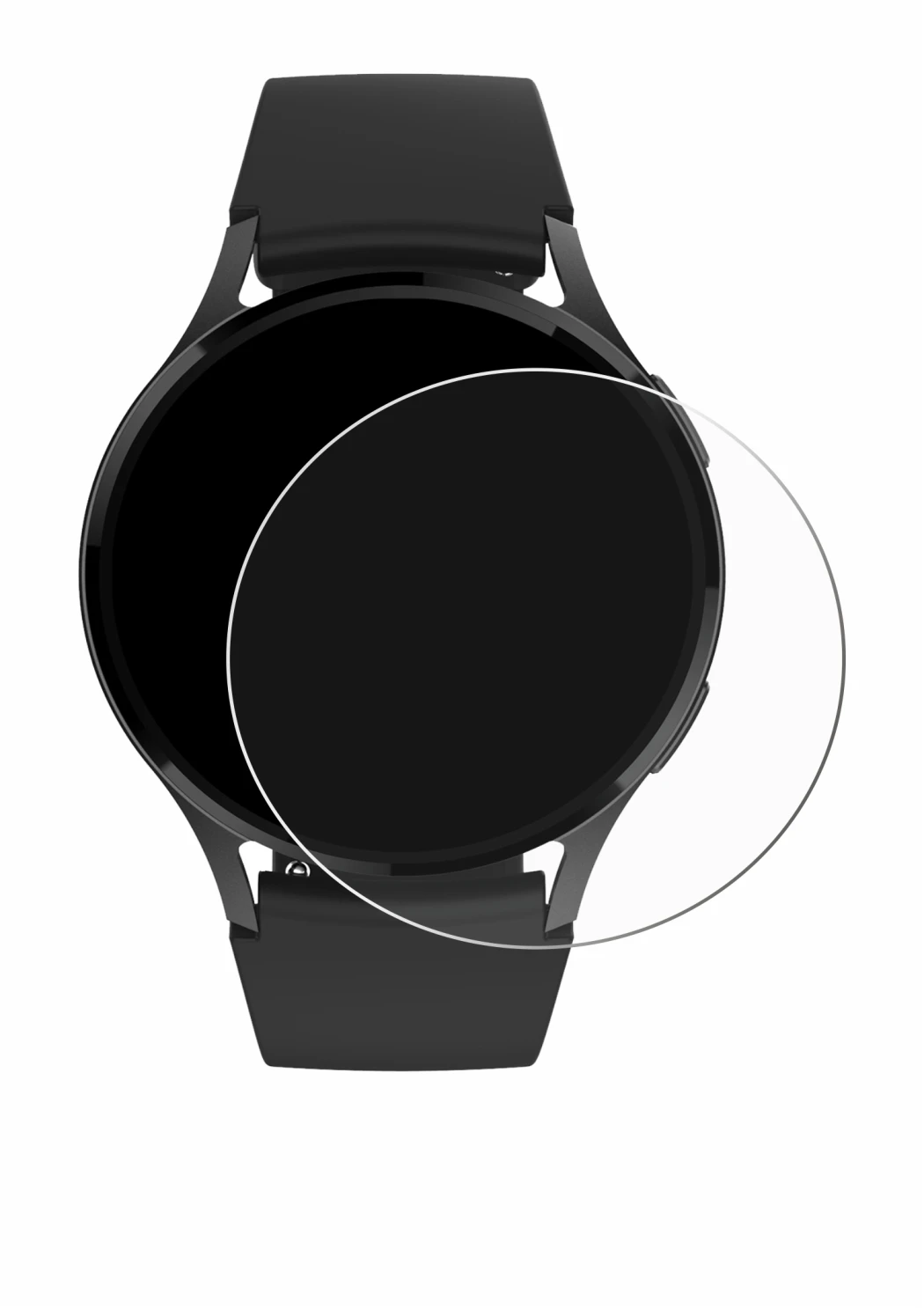 Imagen del dispositivo Levowatch EDGY con una amplia variedad de protectores de pantalla.