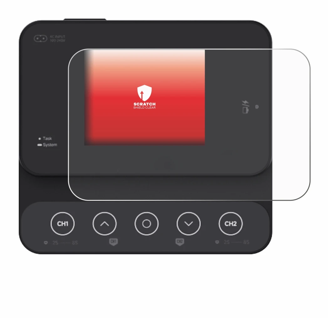 Imagen del dispositivo ISDT K2Zip con una amplia variedad de protectores de pantalla.