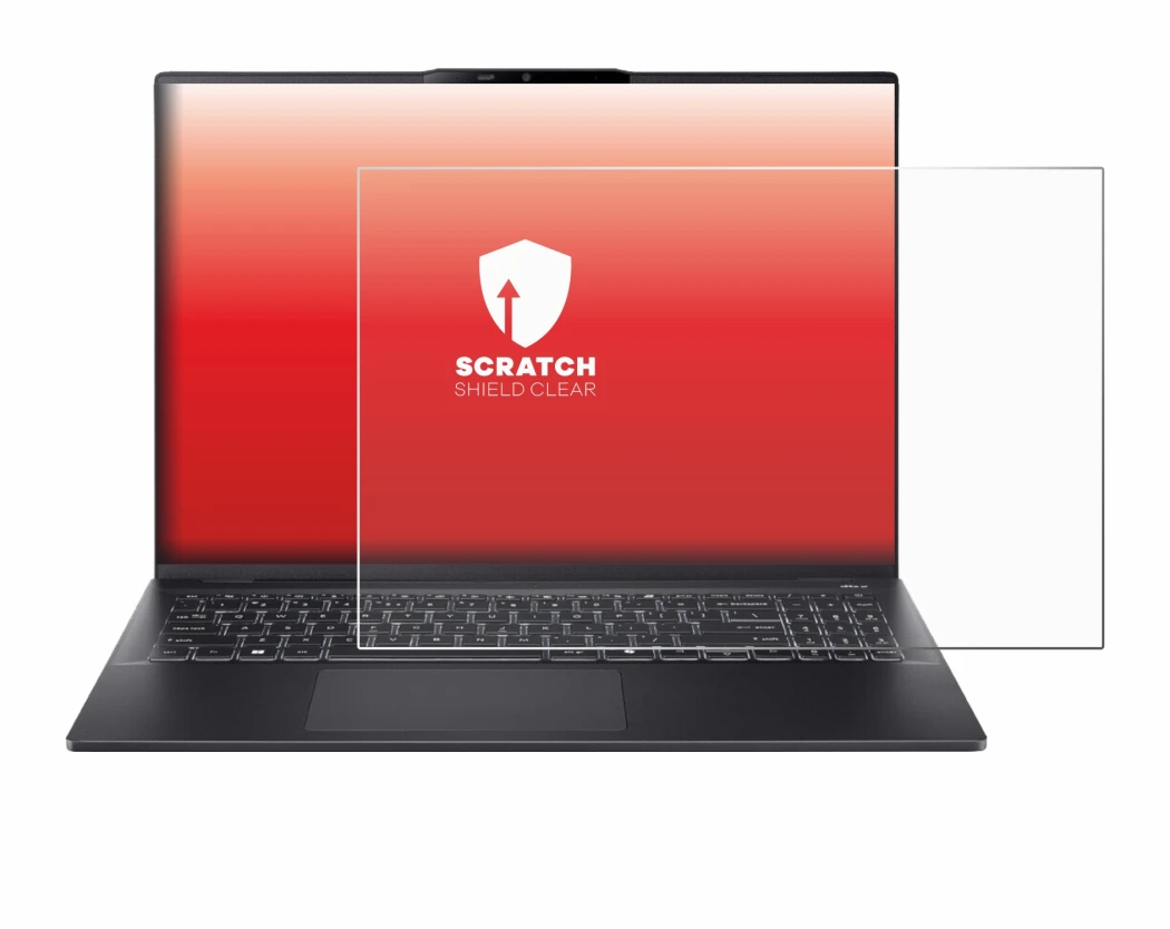 Imagen del dispositivo Acer Swift 16 AI con una amplia variedad de protectores de pantalla.