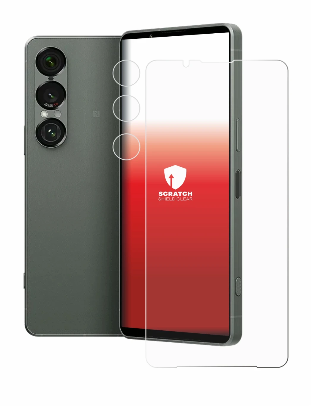 Imagen del dispositivo Sony Xperia 1 VII (Frontal+Cámara) con una amplia variedad de protectores de pantalla.