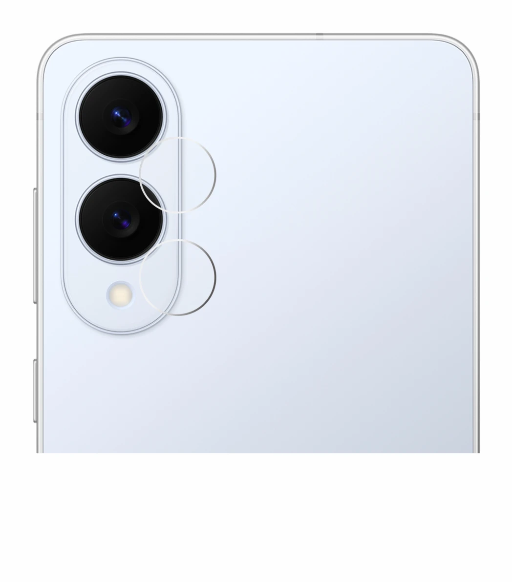 Imagen del dispositivo Samsung Galaxy S25 Edge (SÓLO Cámara) con una amplia variedad de protectores de pantalla.
