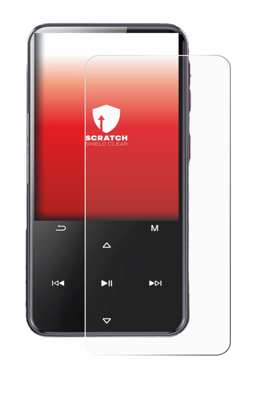 Imagen del dispositivo AGPtek M3 con una amplia variedad de protectores de pantalla.