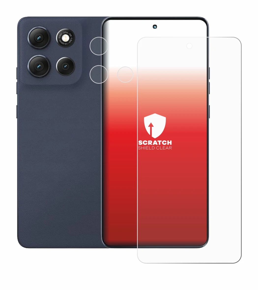 Imagen del dispositivo Motorola Moto G86 Power (Frontal+Cámara) con una amplia variedad de protectores de pantalla.